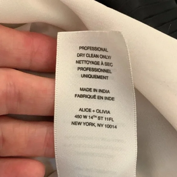 Alice + Olivia Dejas‎ Chiffon Lace Midi Slip Dress in Black Size S - Picture 16 of 16